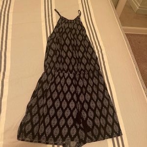 Black and white patterned romper